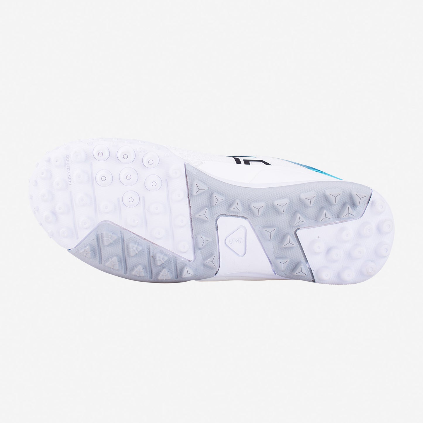 KC 5.0 RUBBER SOLE CRICKET SHOE WHITE/TEAL
