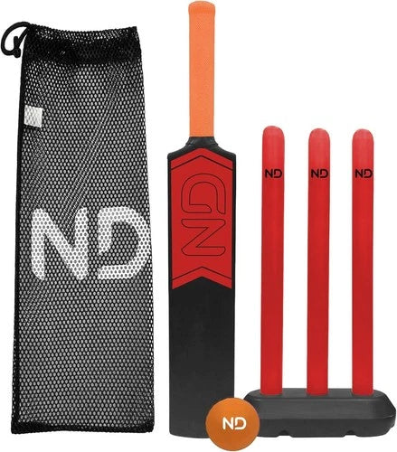 ND Opener Kids Childrens Plastic Cricket Set | Bat, Kids Ages 4-8 Years