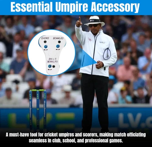 Cricket Umpire Handheld Counter With Lanyard, Counts Balls Up To 99 Overs