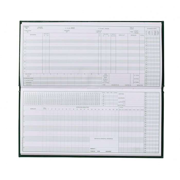 60 Innings Scorebook