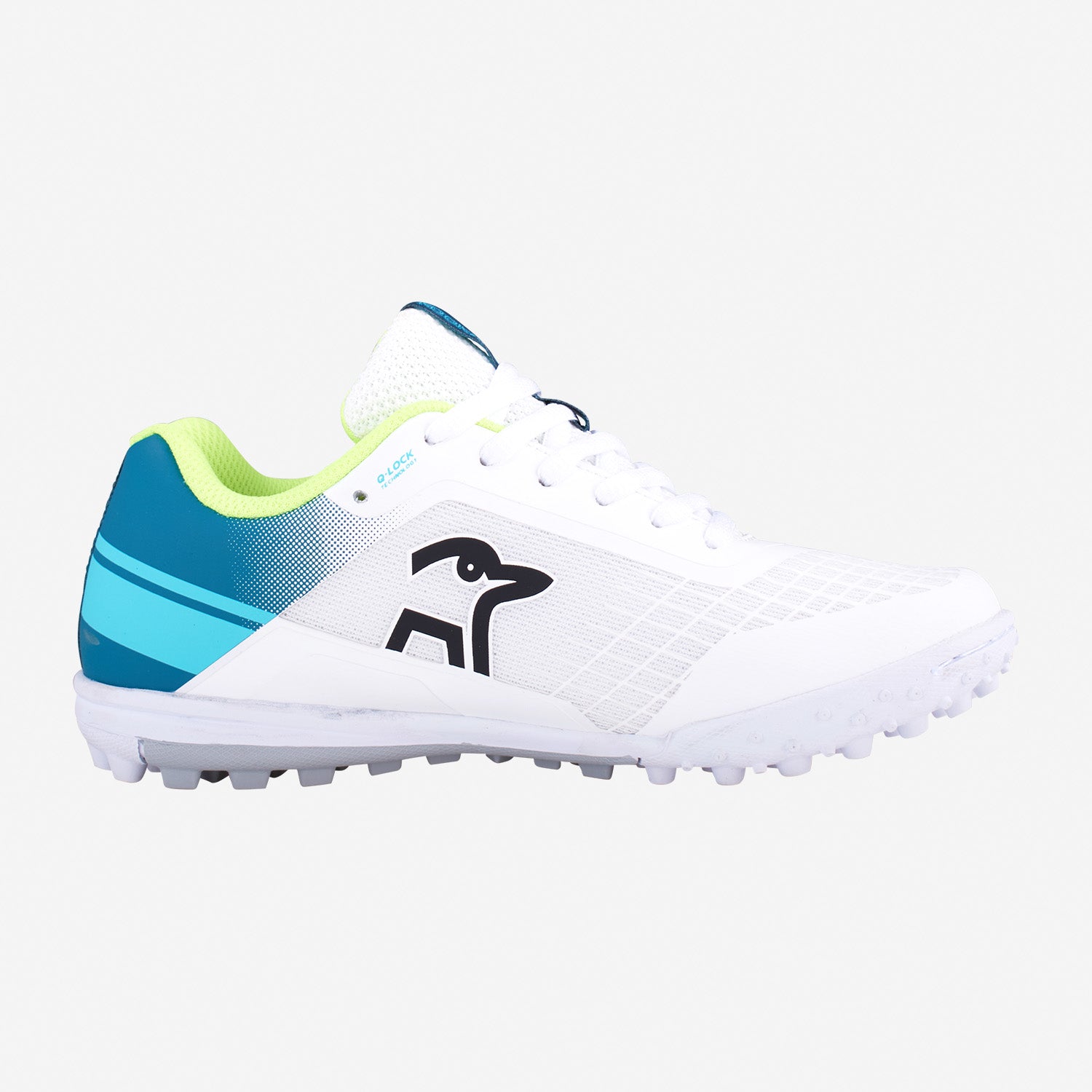 KC 5.0 RUBBER SOLE CRICKET SHOE WHITE/TEAL