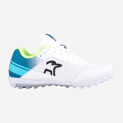 KC 5.0 RUBBER SOLE CRICKET SHOE WHITE/TEAL