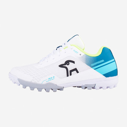 KC 5.0 RUBBER SOLE CRICKET SHOE WHITE/TEAL