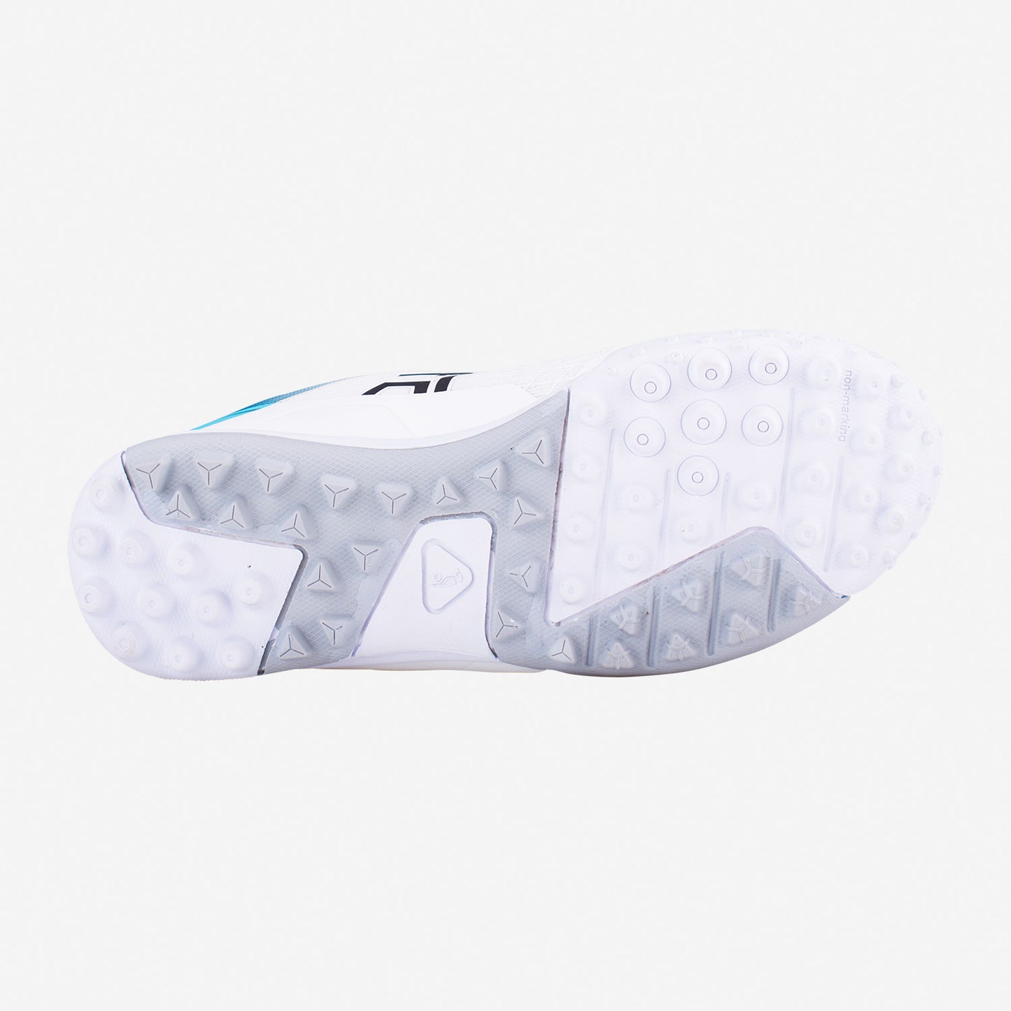 KC 5.0 RUBBER SOLE CRICKET SHOE WHITE/TEAL