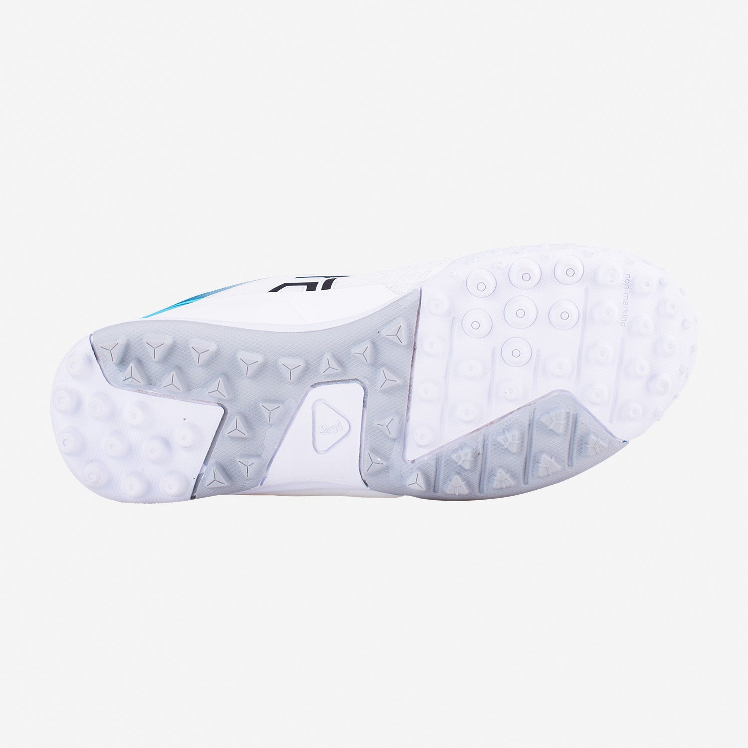 KC 5.0 RUBBER SOLE CRICKET SHOE WHITE/TEAL