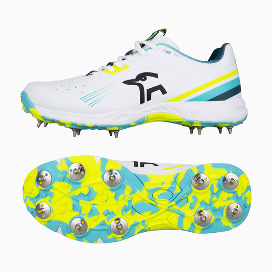 KC 3.0 SPIKE CRICKET SHOE AQUA & YELLOW