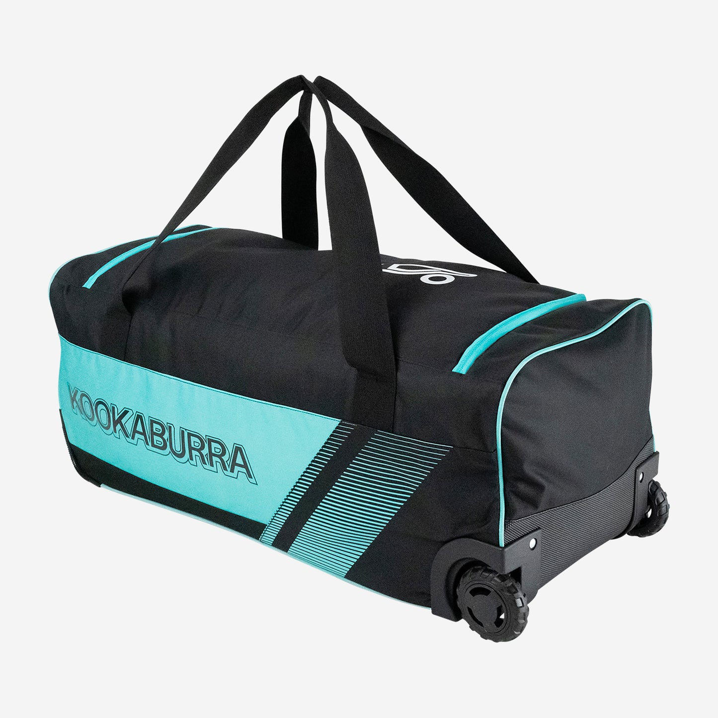 9500 CRICKET WHEELIE BAG BLACK/TEAL
