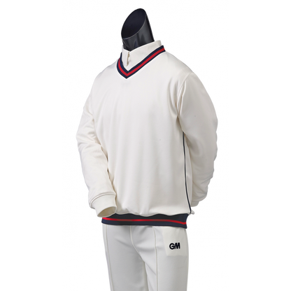 Trimmed Long Sleeve Teknik Sweater