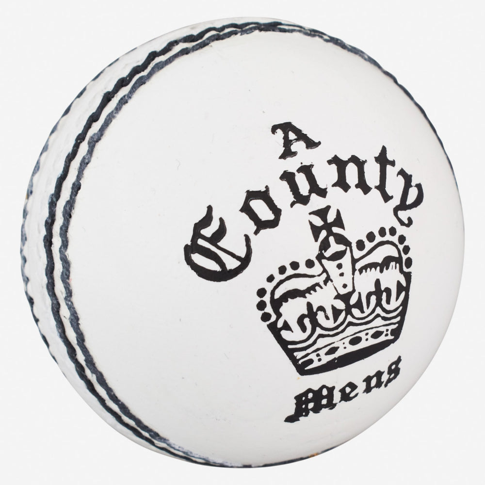 COUNTY CROWN WHITE CRICKET BALL
