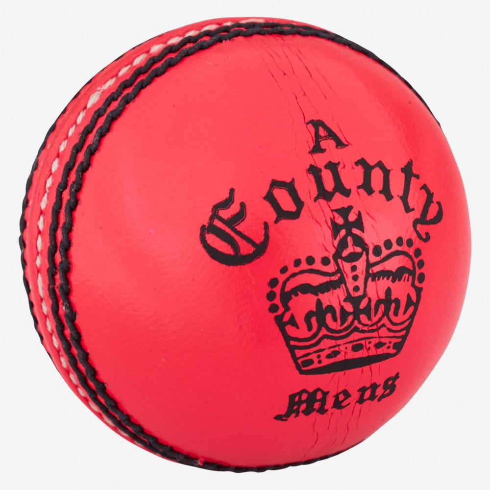 COUNTY CROWN PINK CRICKET BALL