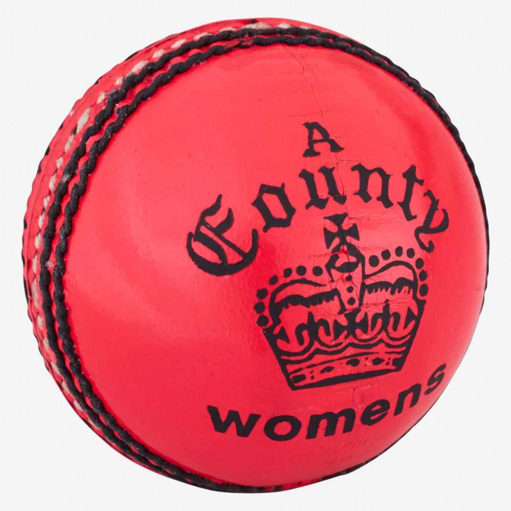 COUNTY CROWN PINK CRICKET BALL