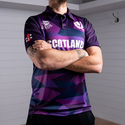 Cricket Scotland T20 World Cup Short Sleeve Shirt - Men's