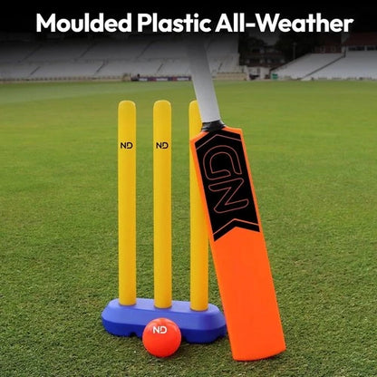ND Opener Kids Childrens Plastic Cricket Set | Bat, Kids Ages 4-8 Years