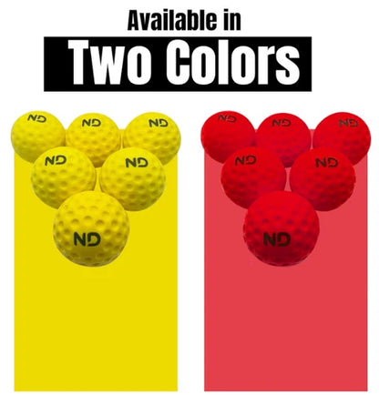 ND Cricket Bowling Machine Balls Box of 6/12 - Free P&P