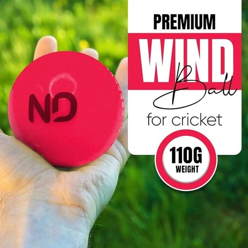 Premium Heavy Cricket Windball – 110 Gram Training Practice Ball with Power Seam