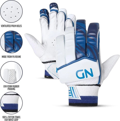 ND Sports Cricket Batting Gloves - Full Finger Protection with EVA Padding