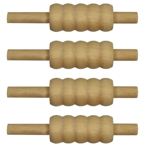Cricket Stumps Bails 4-Piece Set - Standard Size for Practice & Match Play