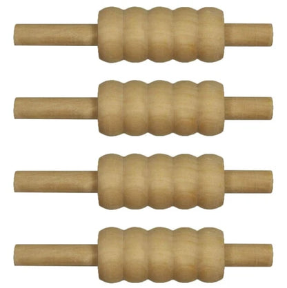 Cricket Stumps Bails 4-Piece Set - Standard Size for Practice & Match Play
