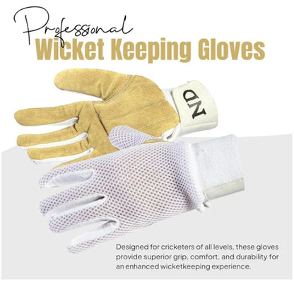 Wicket Keeping Inner Chamois Padded Cricket WK Inners Gloves UK