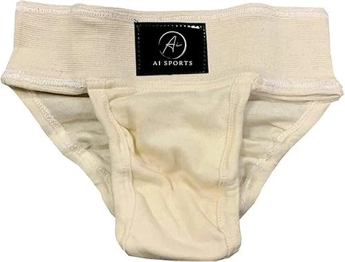 ND Cricket Jock Brief - Cotton Athletic Guard Supporter with Insert Pouch
