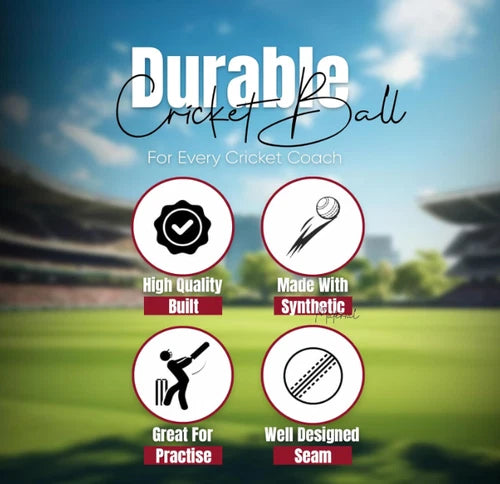 ND Sports Cricket Incrediball | Pack of 1, 3, or 6 | Practice & Training Ball