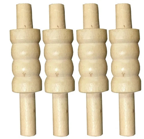 Cricket Stumps Bails 4-Piece Set - Standard Size for Practice & Match Play
