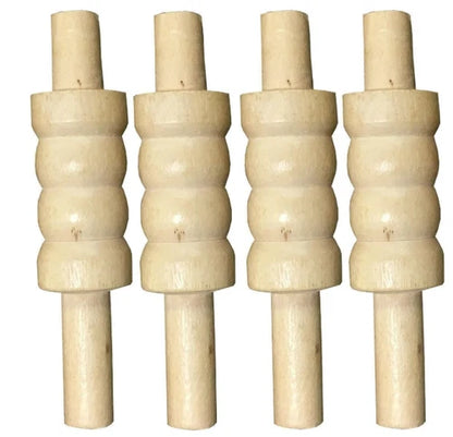 Cricket Stumps Bails 4-Piece Set - Standard Size for Practice & Match Play