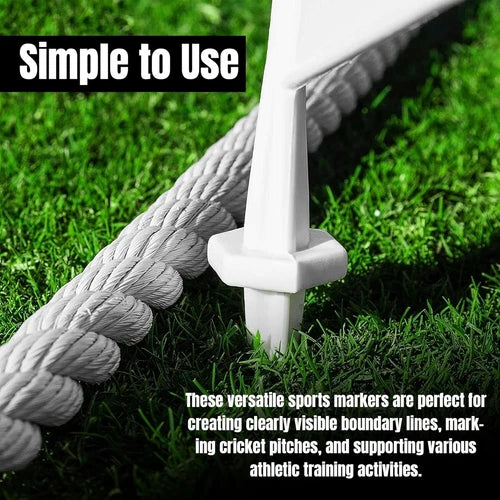 ND Sports Cricket Boundary Flags | Durable Weather-Resistant Marker Flags