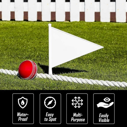 ND Sports Cricket Boundary Flags | Durable Weather-Resistant Marker Flags