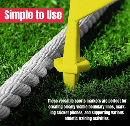 Cricket Boundary Sports Plastic Colour Flags Pack of 5/Pack of 10