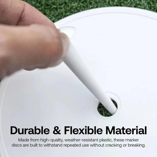 Inner Fielding Circle Cricket Marker [12 Pack] - 6" Plastic Field Marking Discs