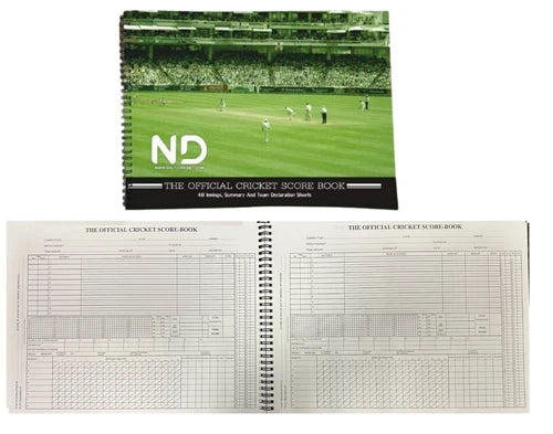ND Scorebook Score Book Cricket Accessory Book 48 & 60 Inning UK
