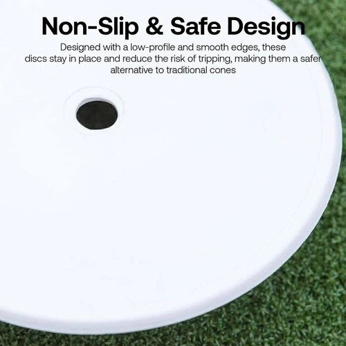 Inner Fielding Circle Cricket Marker [12 Pack] - 6" Plastic Field Marking Discs