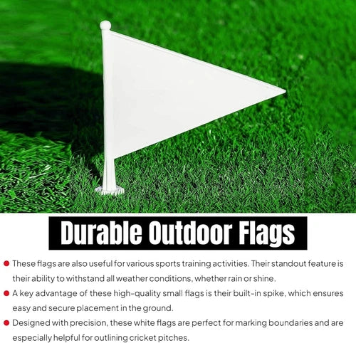 ND Sports Cricket Boundary Flags | Durable Weather-Resistant Marker Flags