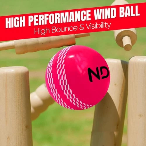 Premium Heavy Cricket Windball – 110 Gram Training Practice Ball with Power Seam