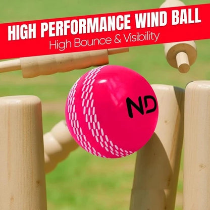 Premium Heavy Cricket Windball – 110 Gram Training Practice Ball with Power Seam