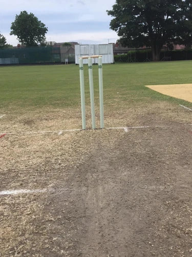 ND Wooden Cricket Wickets 6x Stumps & 4x Bails Natural Color With Bag FULL SIZE